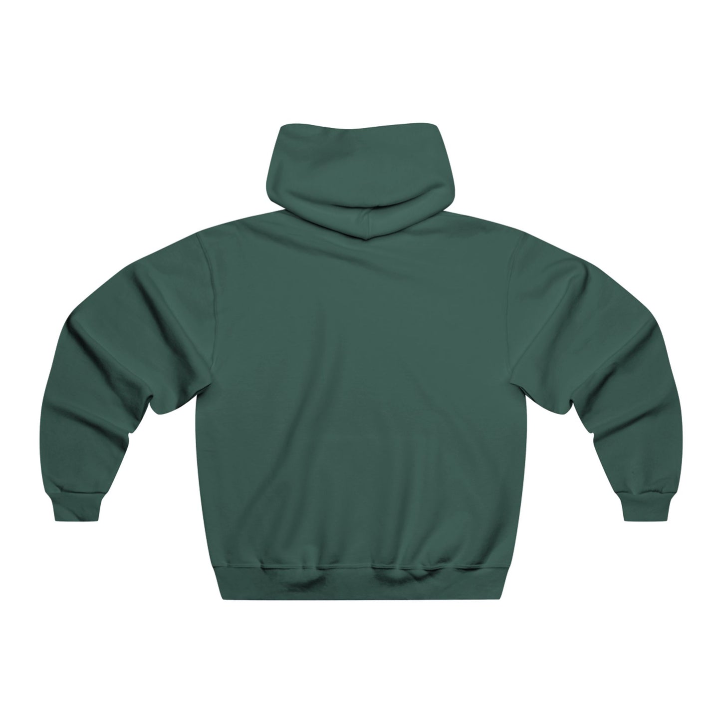 Minimal Mountain Hoodie — Forest Green Chest Logo Hooded Sweatshirt