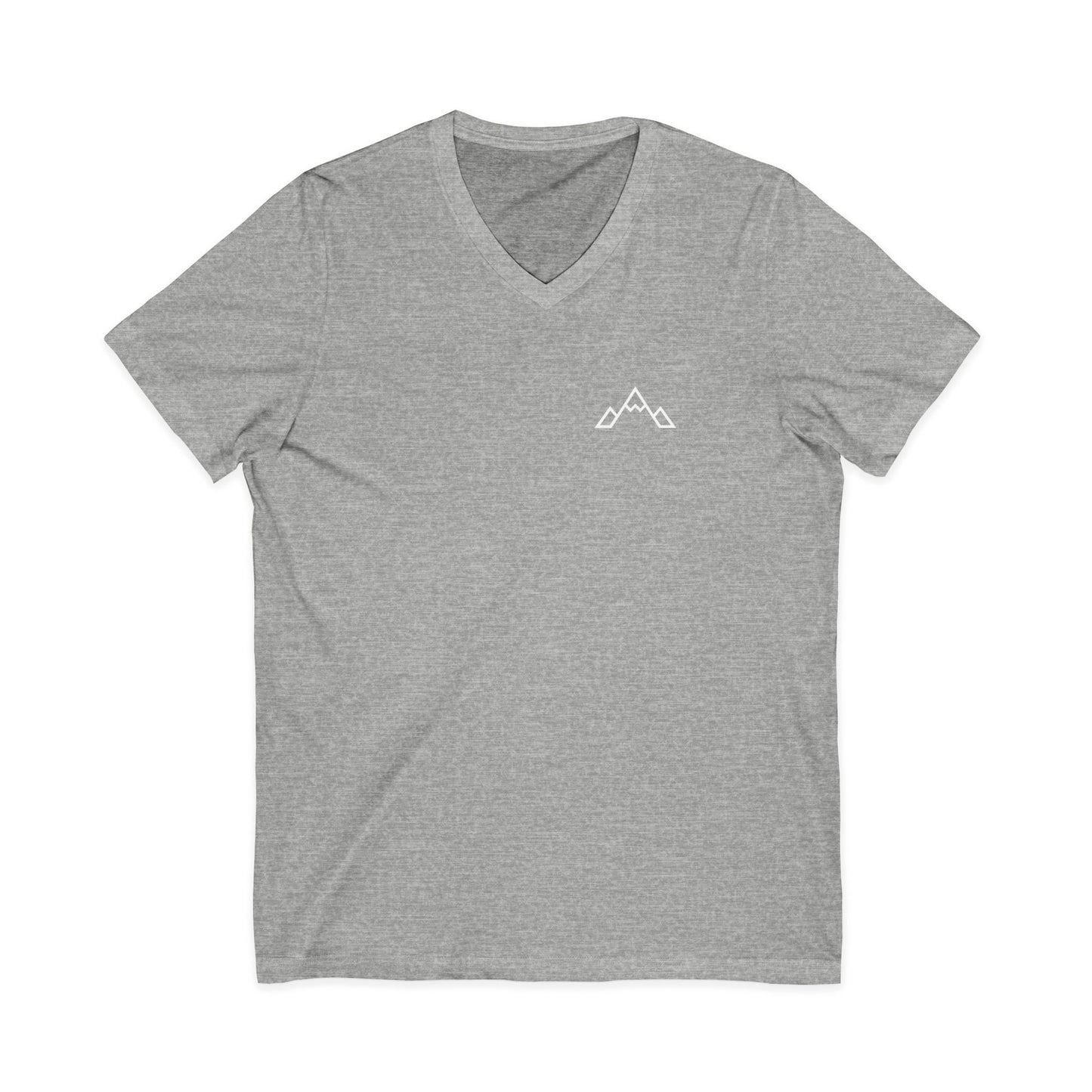 Nature Mountain V-Neck Tee — "Glory Nature" Outdoor Adventure Shirt