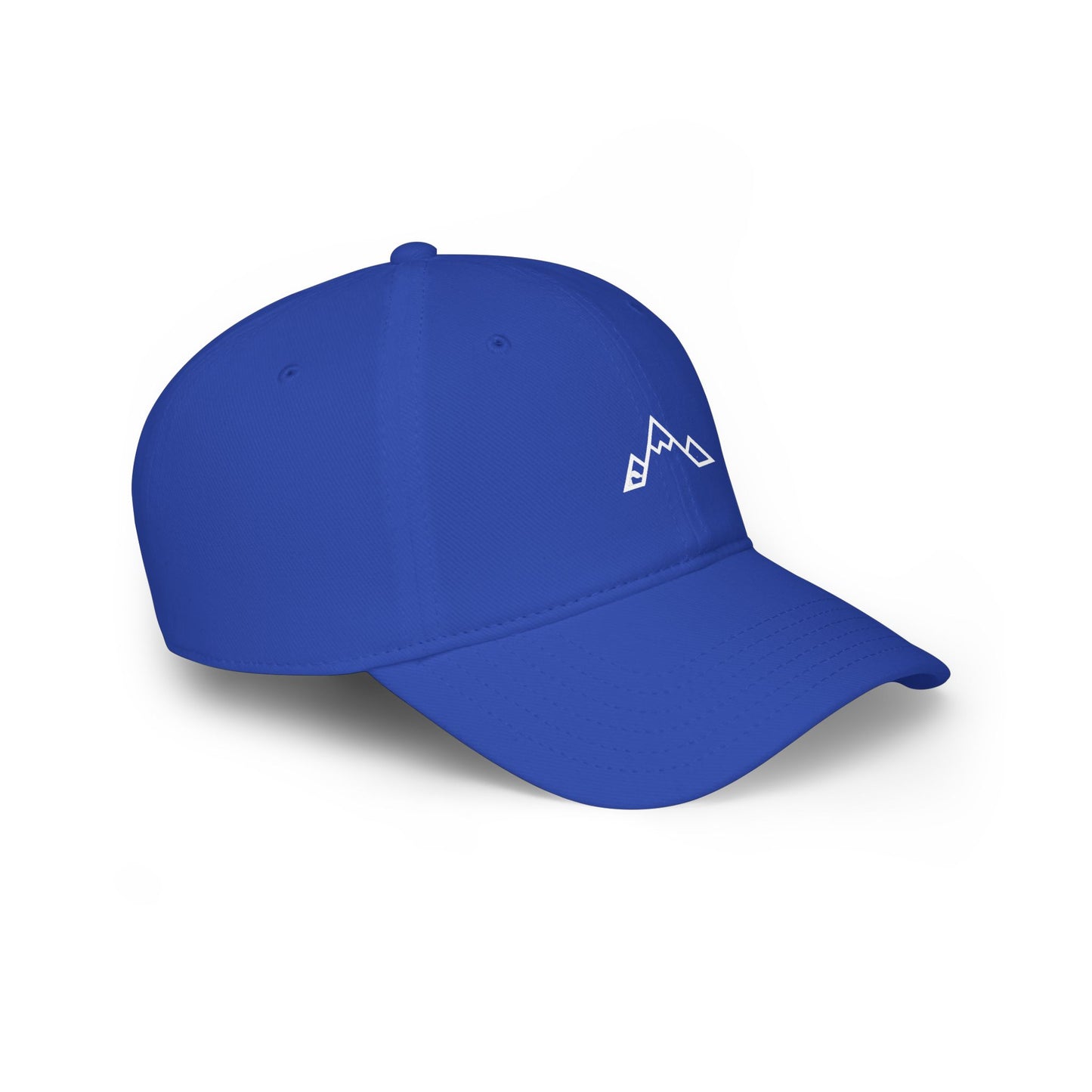 Minimal Mountain Logo Low Profile Baseball Cap — Outdoor Adventure Hat