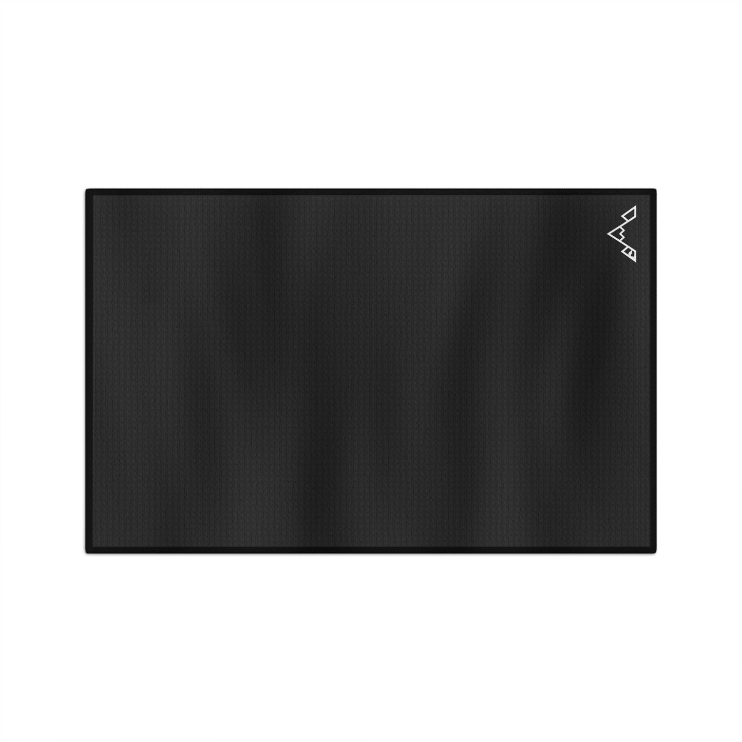 Microfiber Tea Towel - Minimal Black Mountain Corner Logo