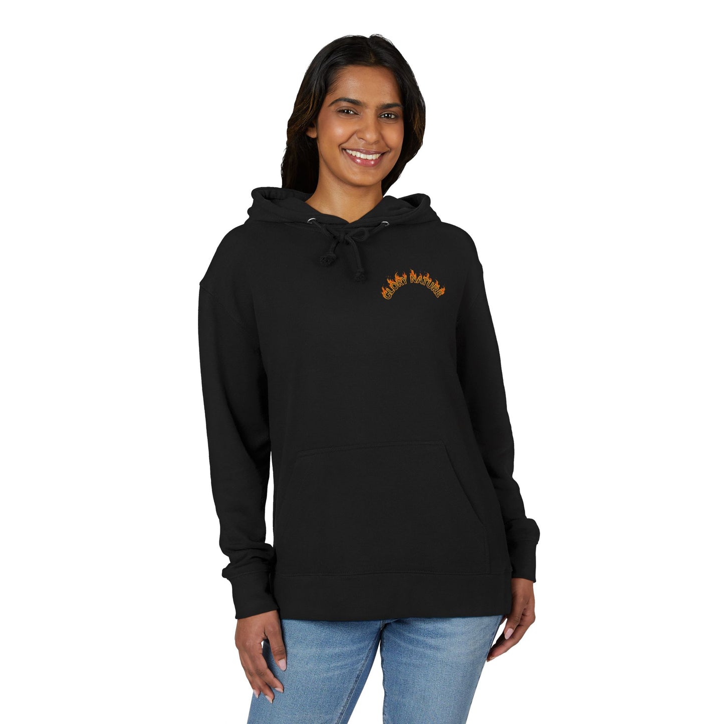 Phoenix Rising Unisex French Terry Hoodie - Cozy Graphic Sweatshirt for Fire Element Enthusiasts