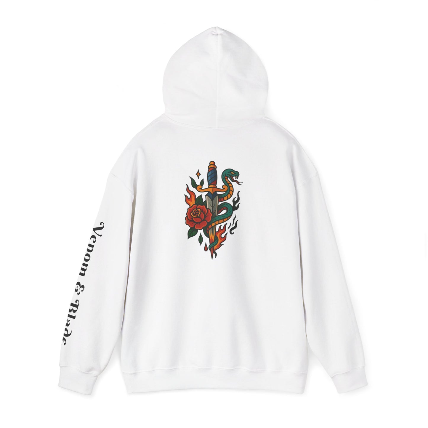 Glory Nature Hoodie-Venom & Blade  — Vintage Floral Snake Graphic Sweatshirt