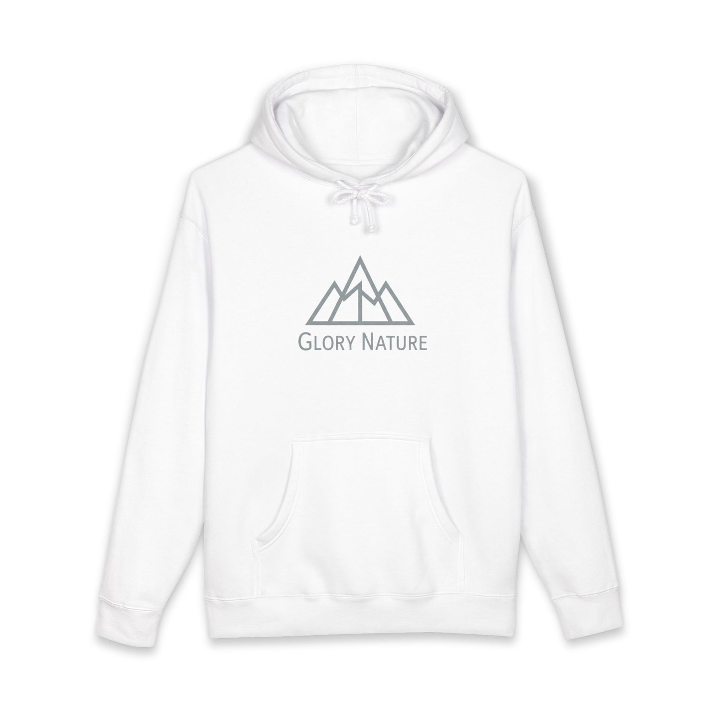 Glory Nature Mountain Hoodie — Minimal Outdoor Logo Pullover