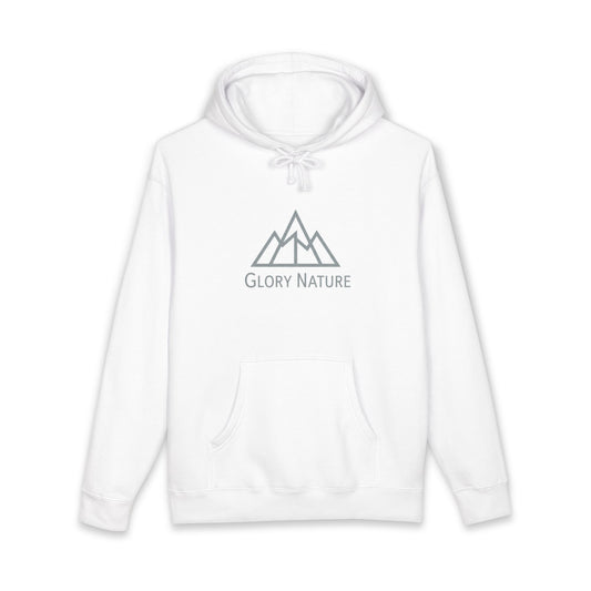 Glory Nature Mountain Hoodie — Minimal Outdoor Logo Pullover