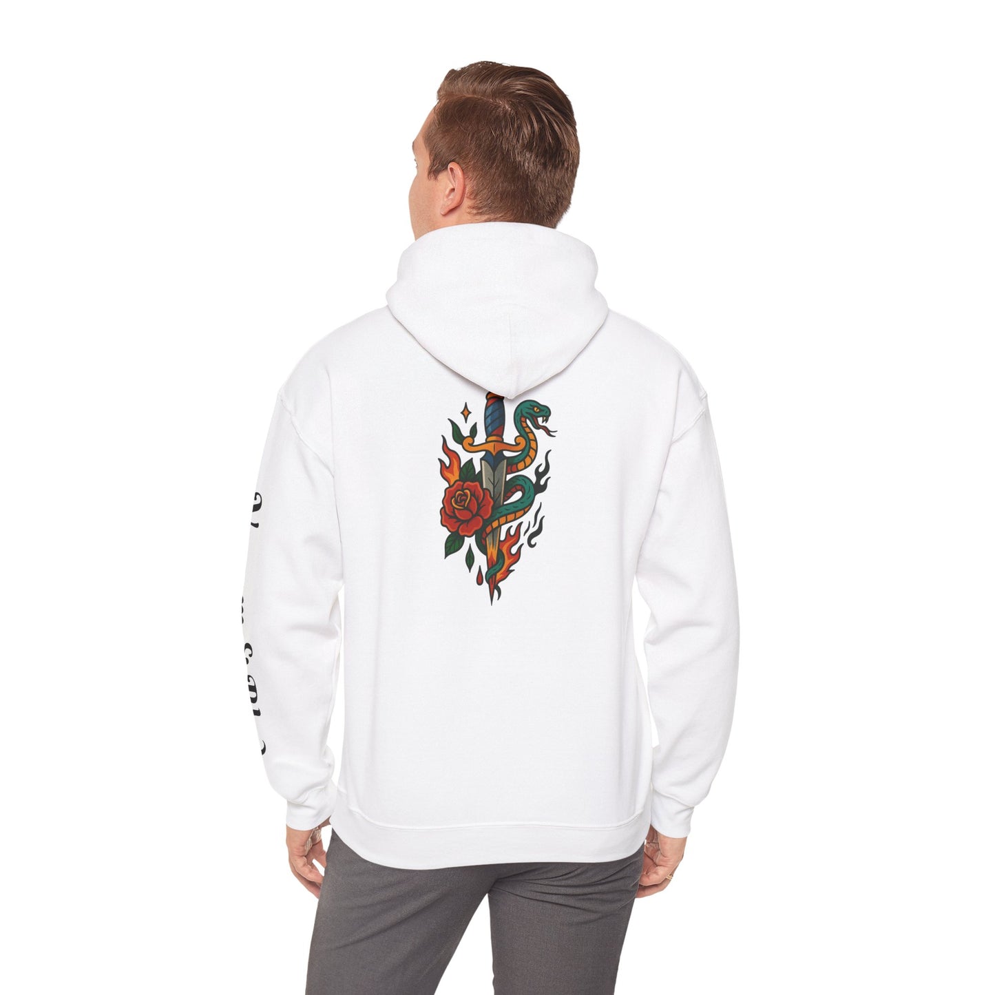 Glory Nature Hoodie-Venom & Blade  — Vintage Floral Snake Graphic Sweatshirt