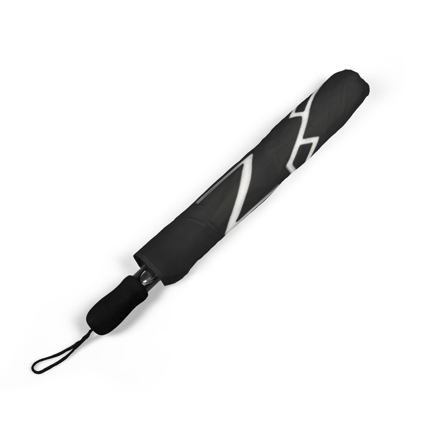 Foldable Umbrella — Black Semi‑Automatic Rain Umbrella with 'ORONATURE' Logo