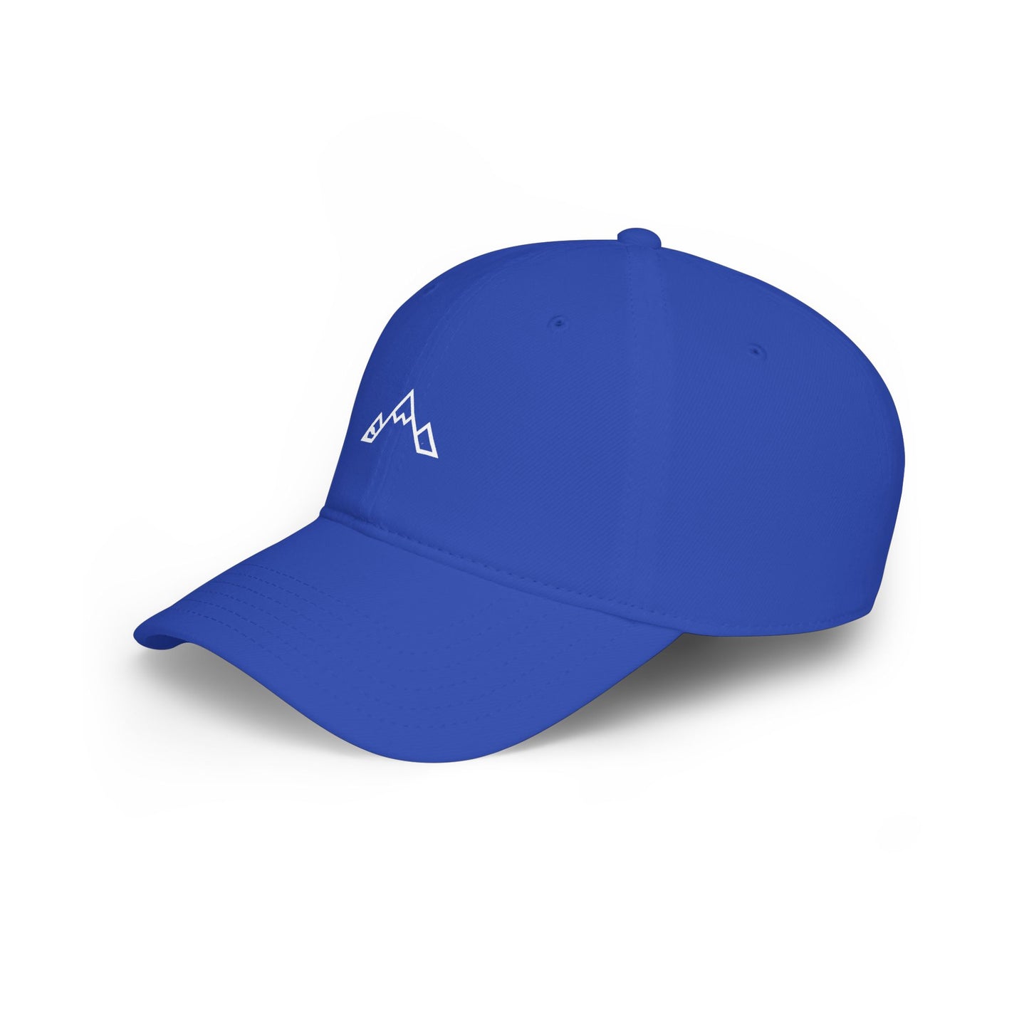 Minimal Mountain Logo Low Profile Baseball Cap — Outdoor Adventure Hat