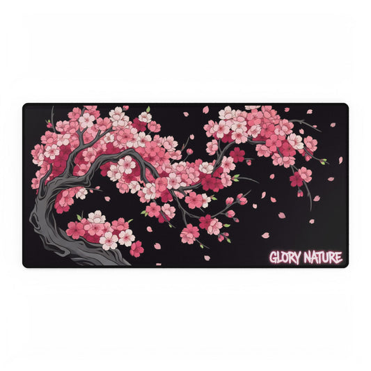 Cherry Blossom Desk Mat — Large Floral Gaming/Office Mouse Pad