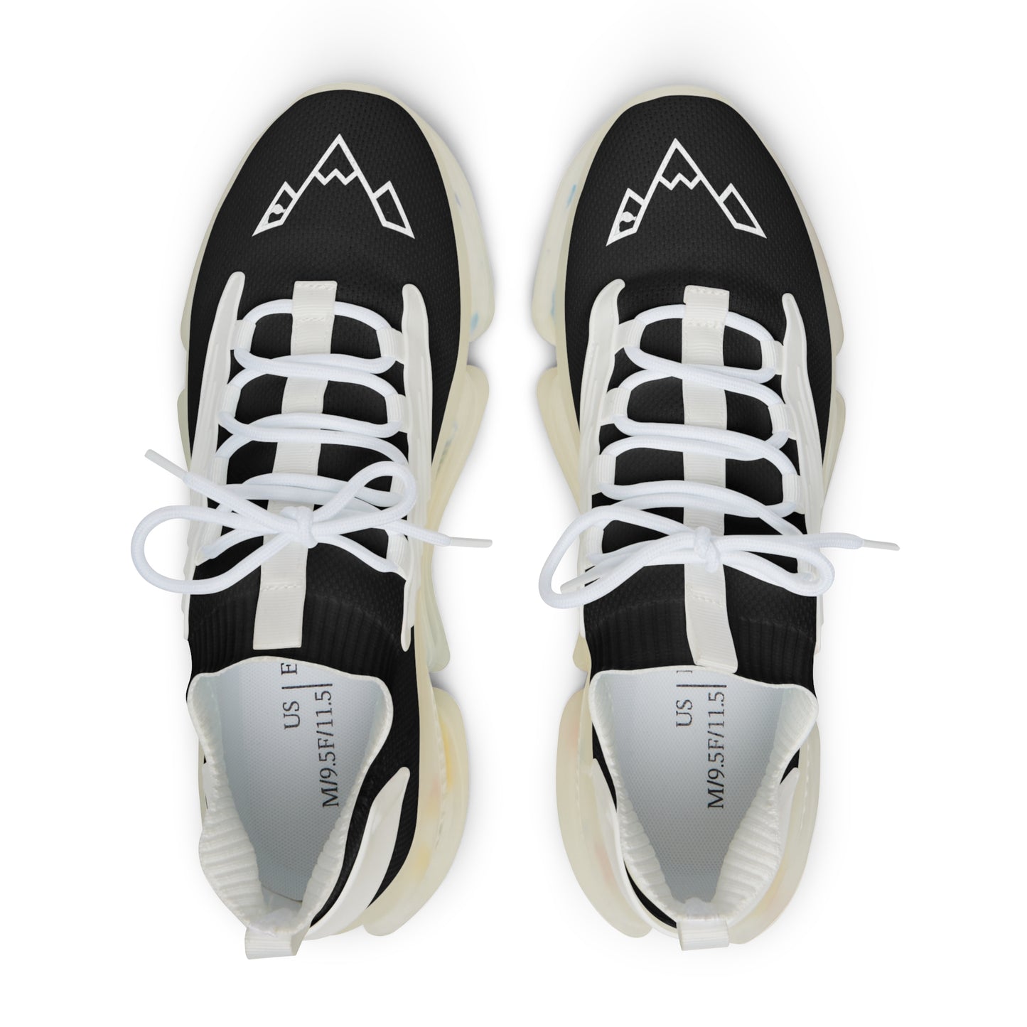 Mesh Sneakers — Men's Lightweight Athletic Shoes with Mountain Logo