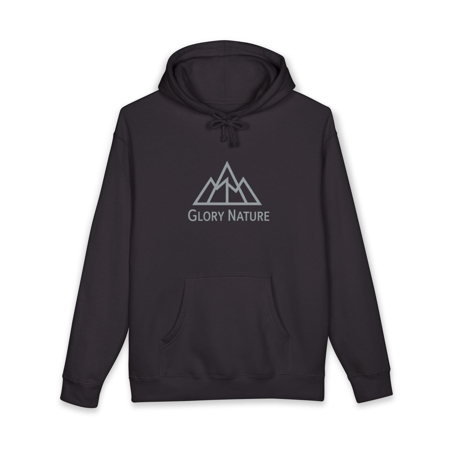 Glory Nature Mountain Hoodie — Minimal Outdoor Logo Pullover