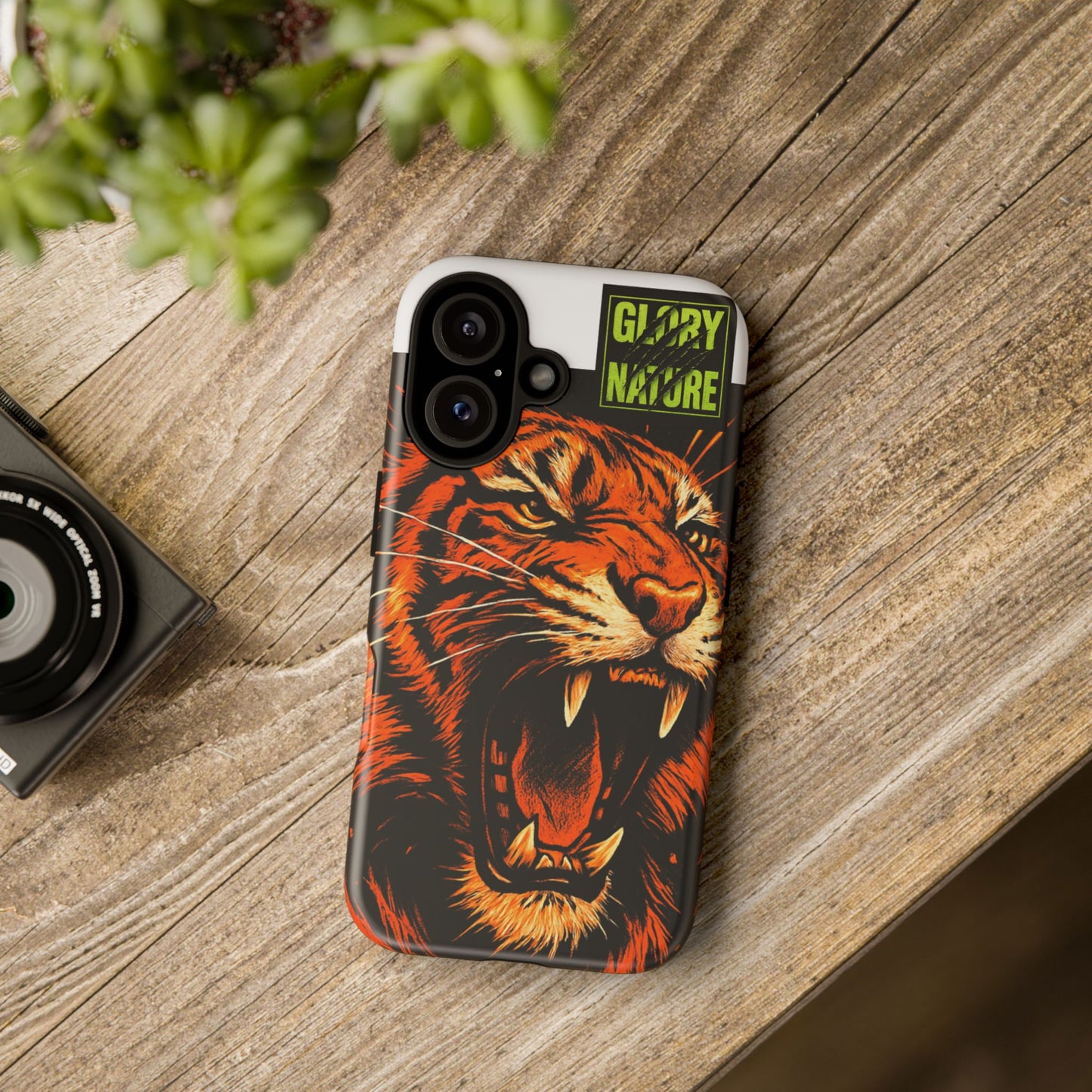 Phone caisse the GLORY NATURE Tiger for IPhone 16