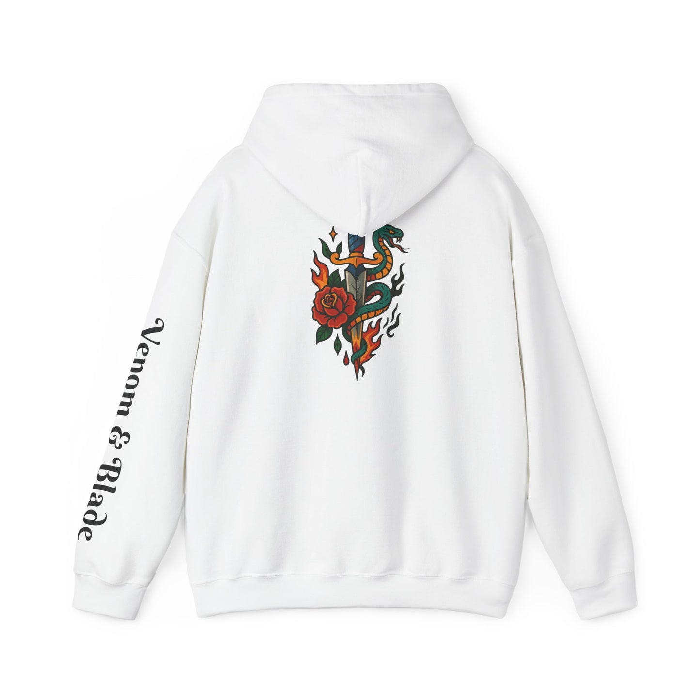 Glory Nature Hoodie-Venom & Blade  — Vintage Floral Snake Graphic Sweatshirt
