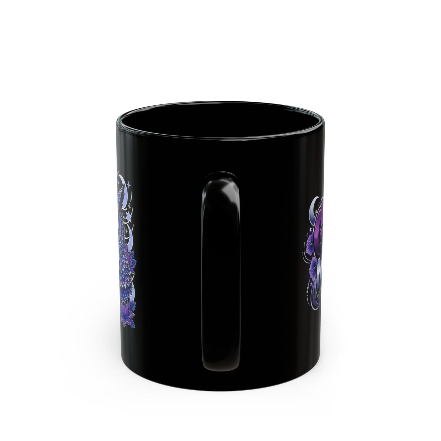 Midnight Owl Mug — Purple Mystic Owl Coffee Cup (11oz & 15oz)