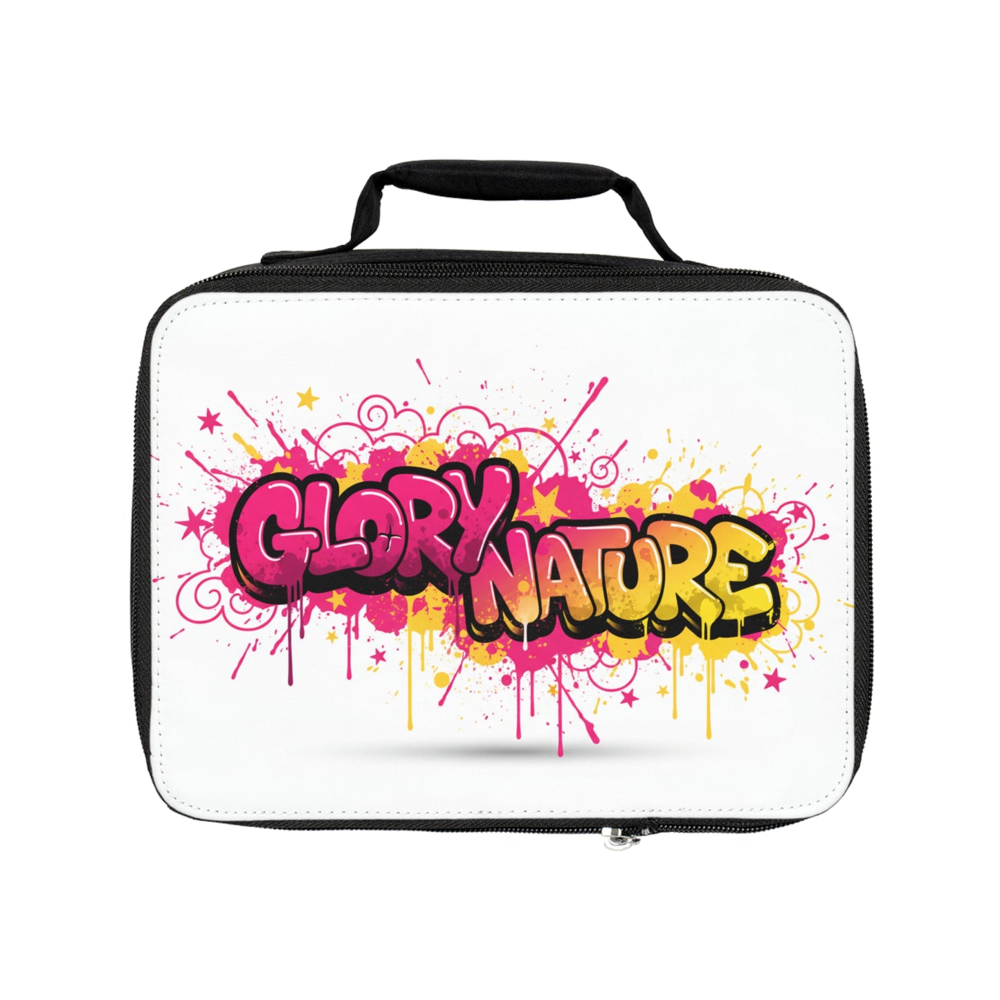 Lunch Bag — Colorful 'GLORY NATURE' Graffiti Insulated Lunchbox