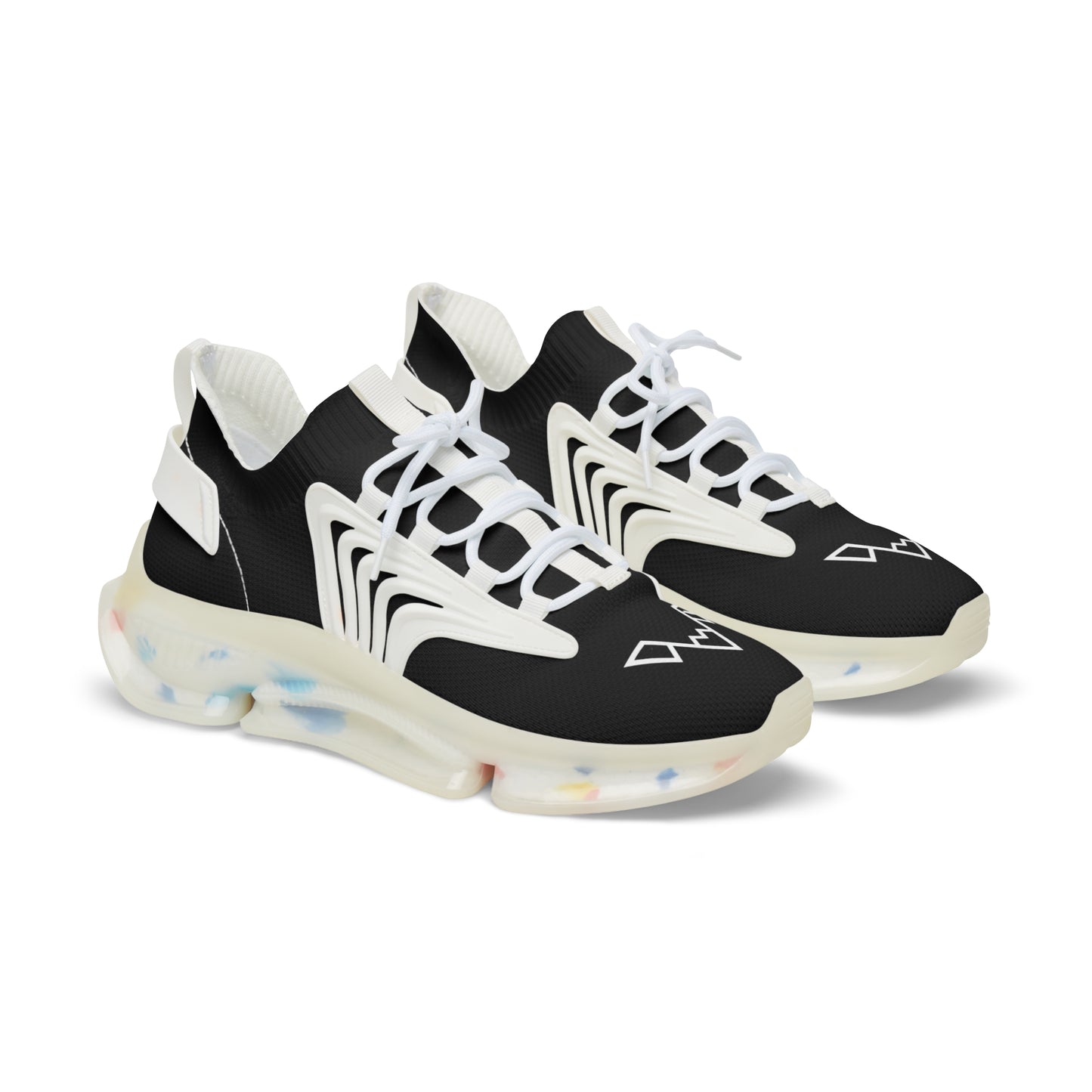 Mesh Sneakers — Men's Lightweight Athletic Shoes with Mountain Logo