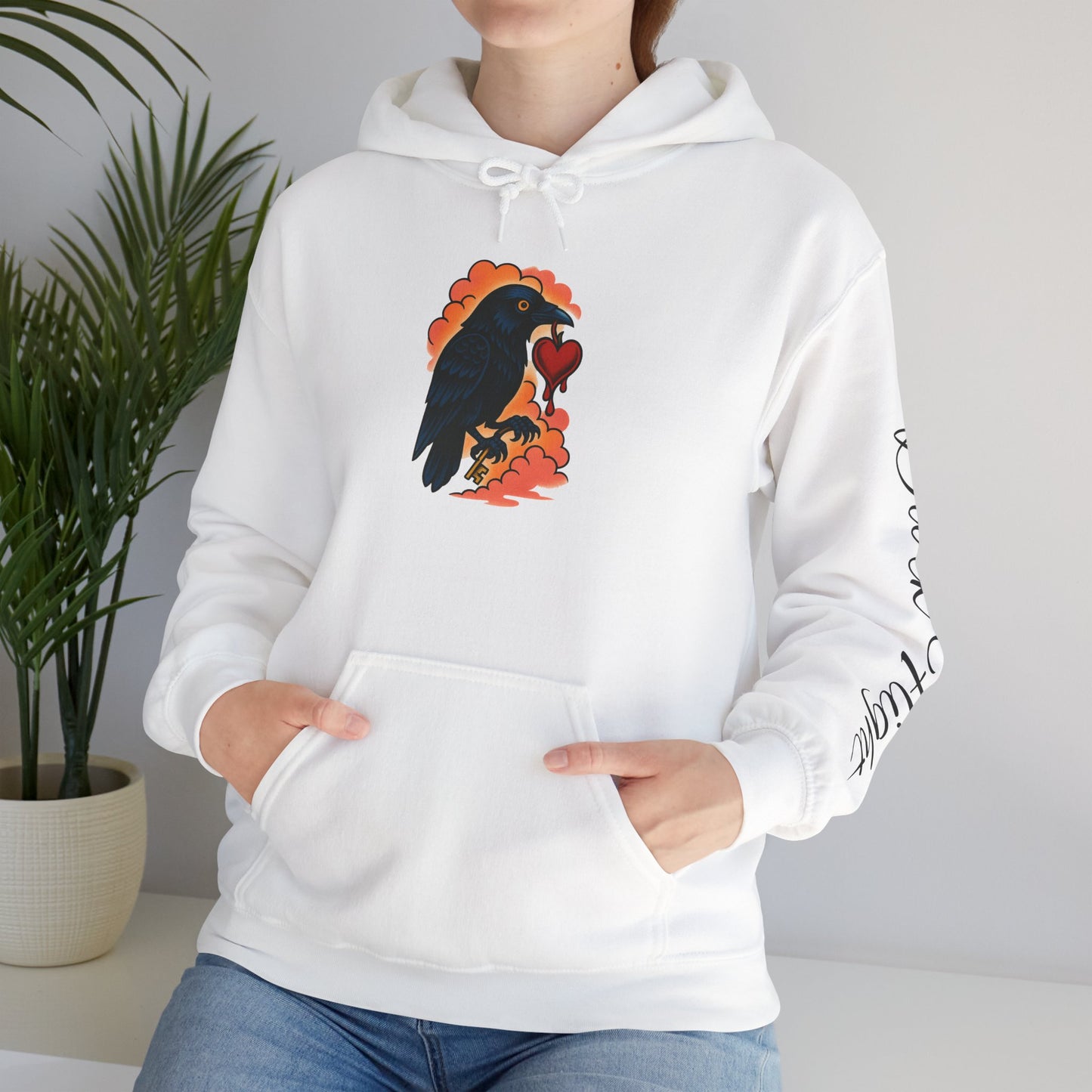 Glory Nature Raven Hoodie — Dark Flight Graphic Pullover