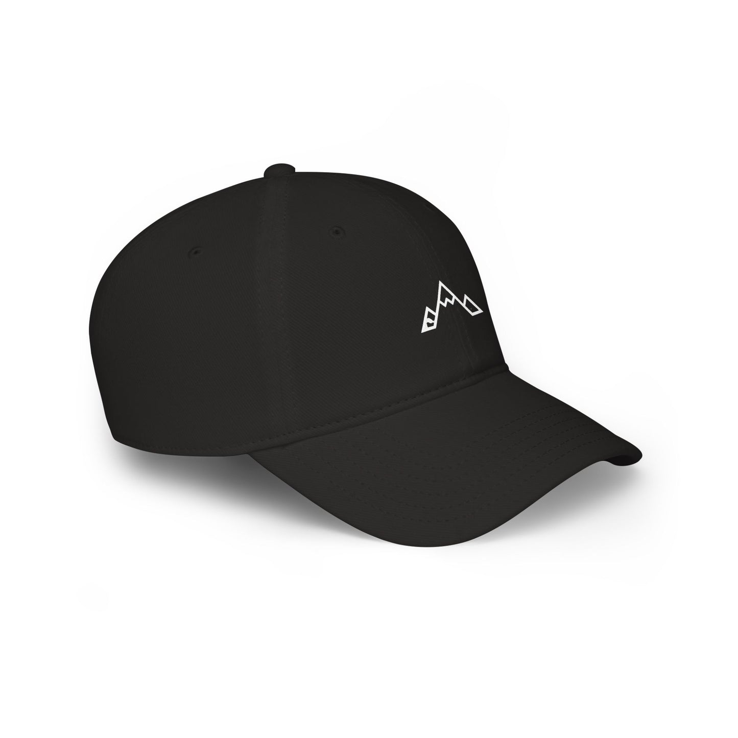 Minimal Mountain Logo Low Profile Baseball Cap — Outdoor Adventure Hat