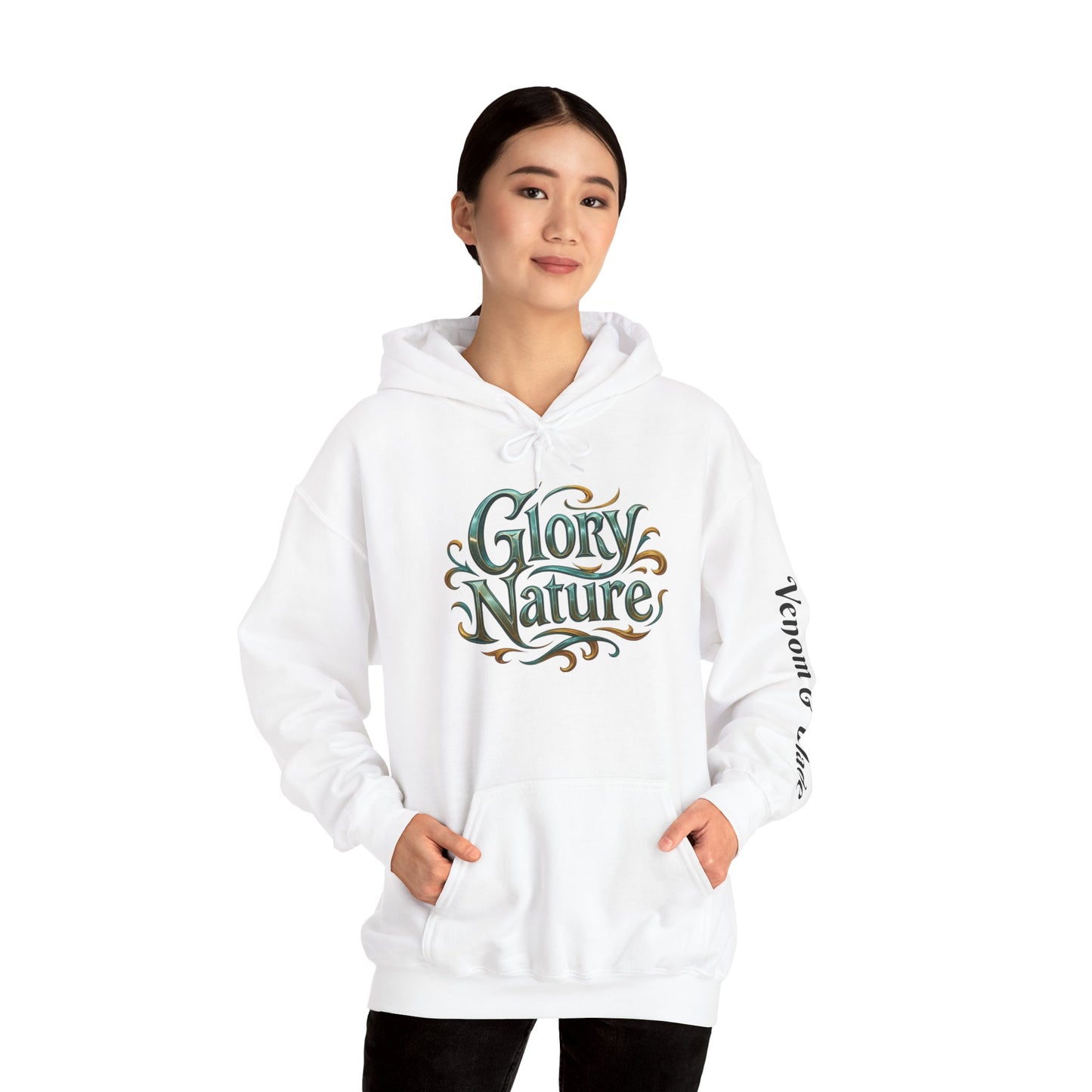 Glory Nature Hoodie-Venom & Blade  — Vintage Floral Snake Graphic Sweatshirt