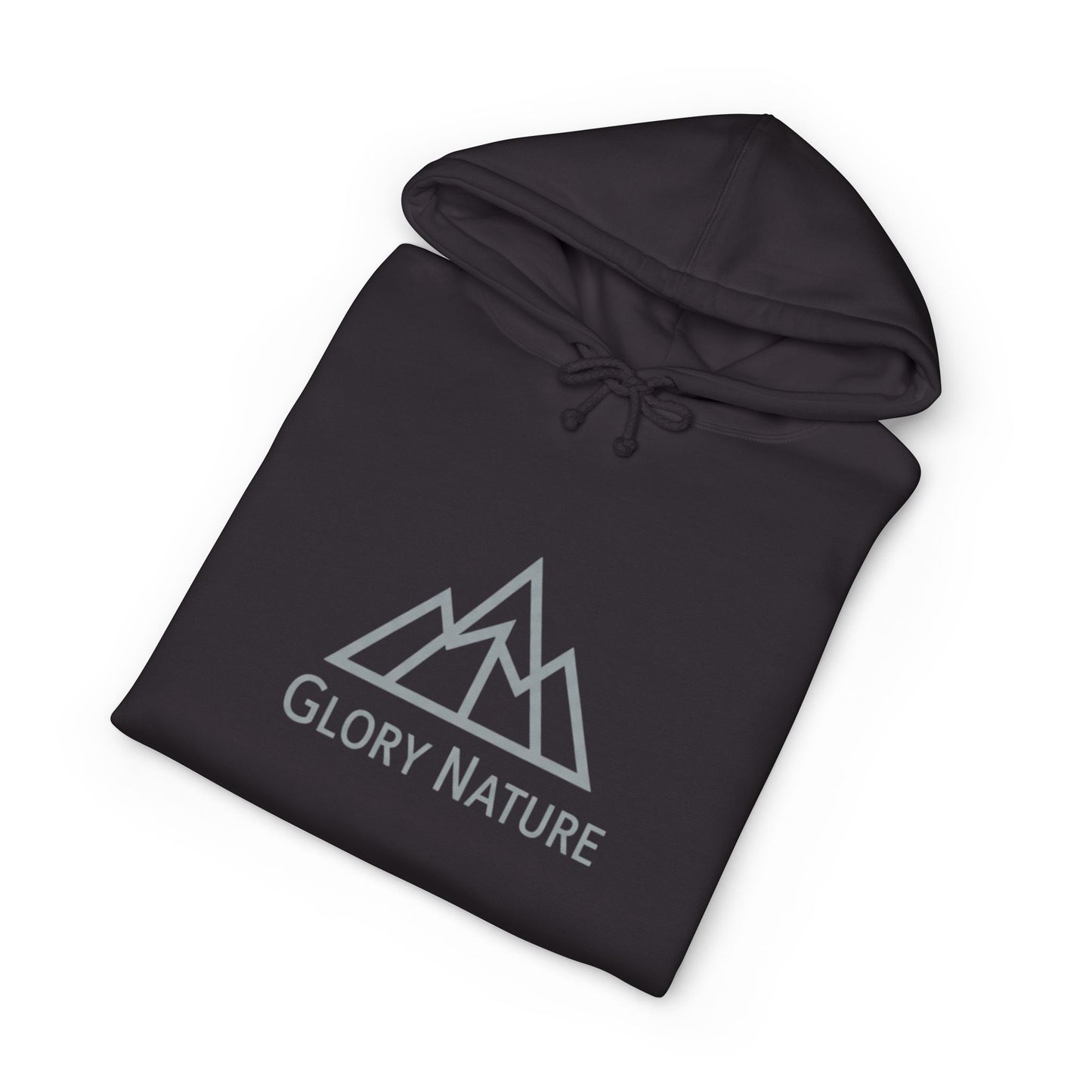 Glory Nature Mountain Hoodie — Minimal Outdoor Logo Pullover