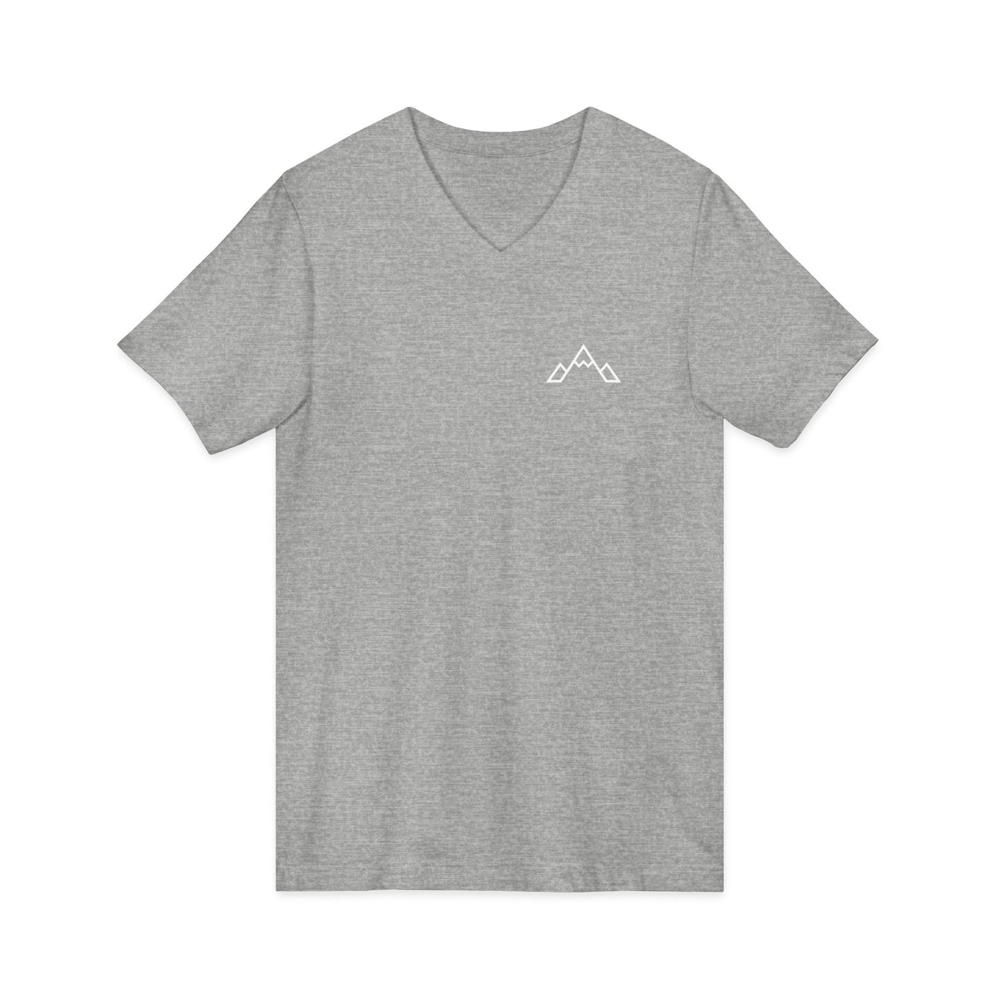 Nature Mountain V-Neck Tee — "Glory Nature" Outdoor Adventure Shirt