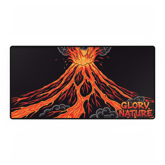 Volcanic Eruption Gaming Desk Mat – “Glory Nature” Lava Mousepad
