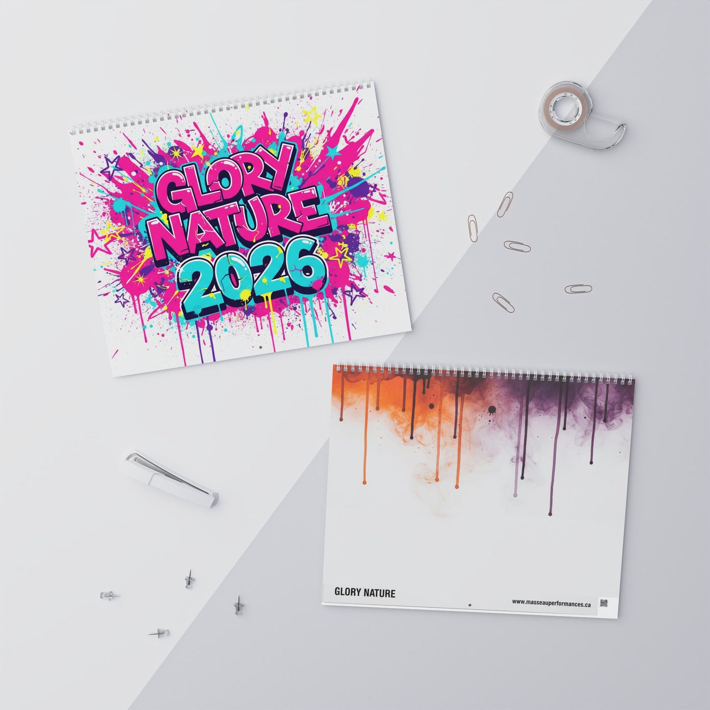 Glory Nature 2026 Wall Calendar — Graffiti Art Monthly Calendar