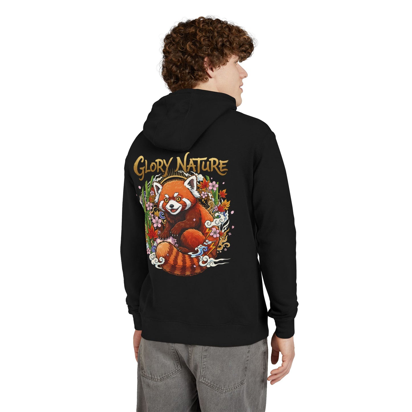 Red Panda Hoodie — 'Glory Nature' Cute Wildlife Graphic Hoodie