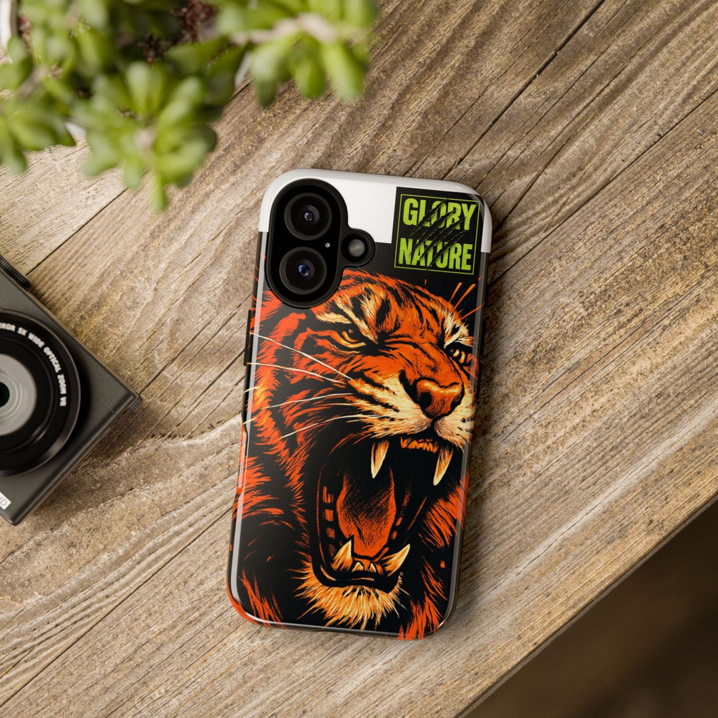 Phone caisse the GLORY NATURE Tiger for IPhone 16