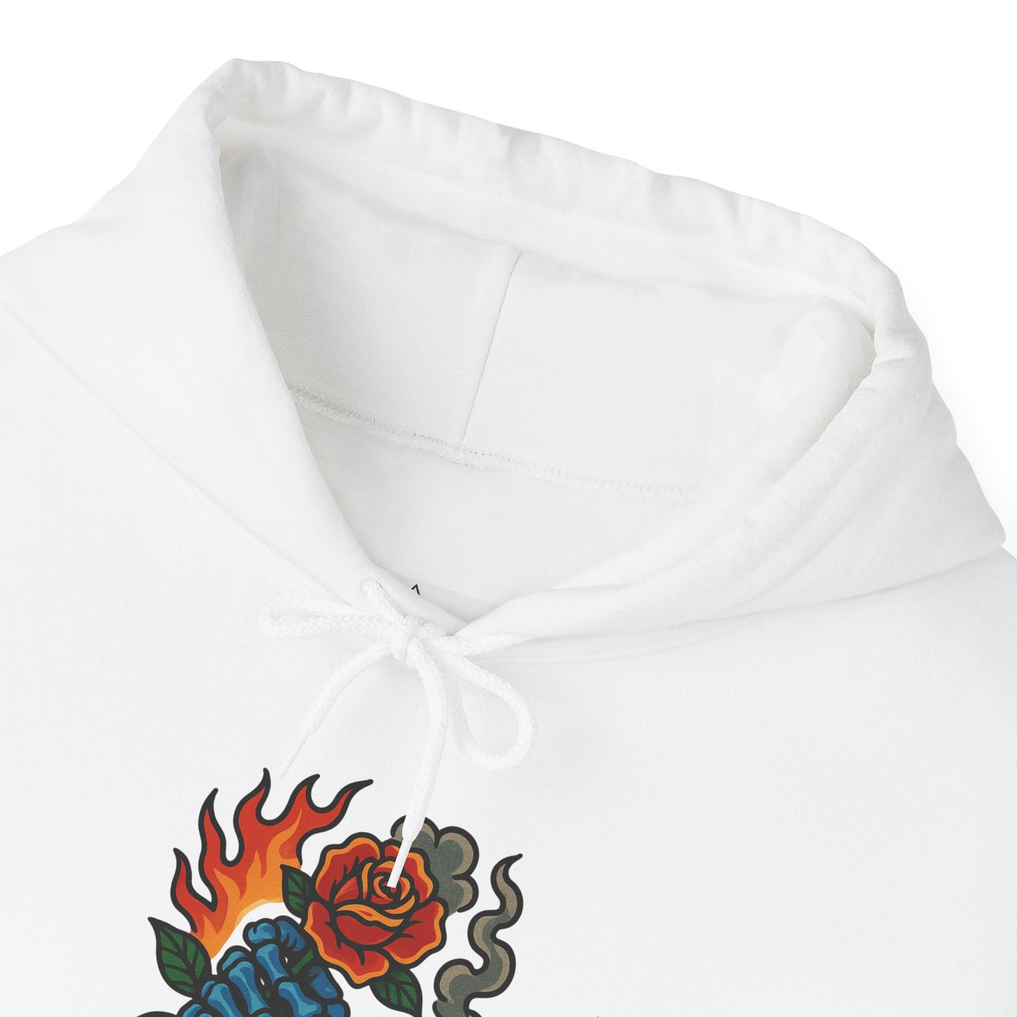 Hoodie — 'Glory Nature' Rose & Crow Graphic Pullover (Eternal Bloom Sleeve)