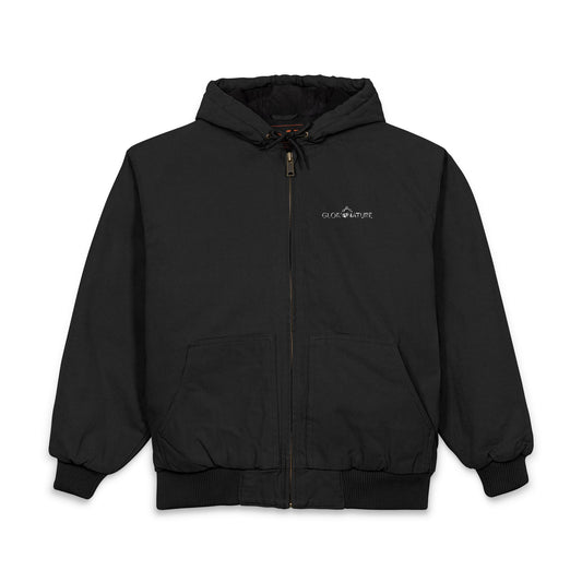 Embroidered Work Jacket – Rugged Hooded Duck Cloth Jacket with Subtle Chest Logo