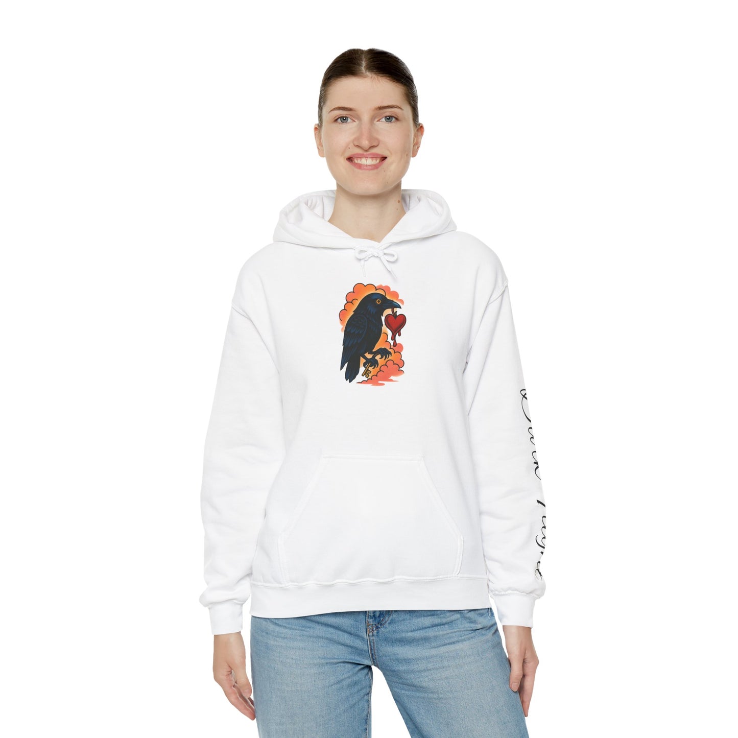 Glory Nature Raven Hoodie — Dark Flight Graphic Pullover